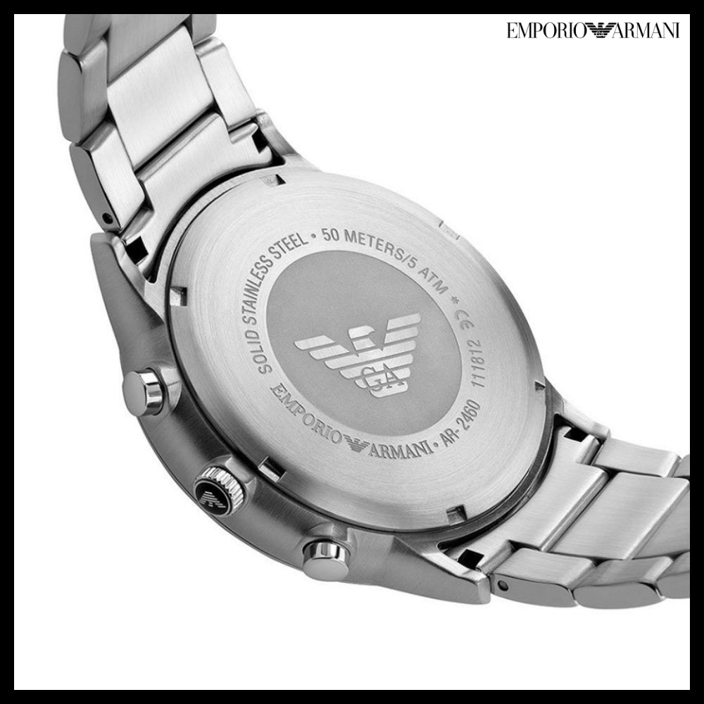 【EMPORIO ARMANI】Renato Chronograph Men's Wristwatch