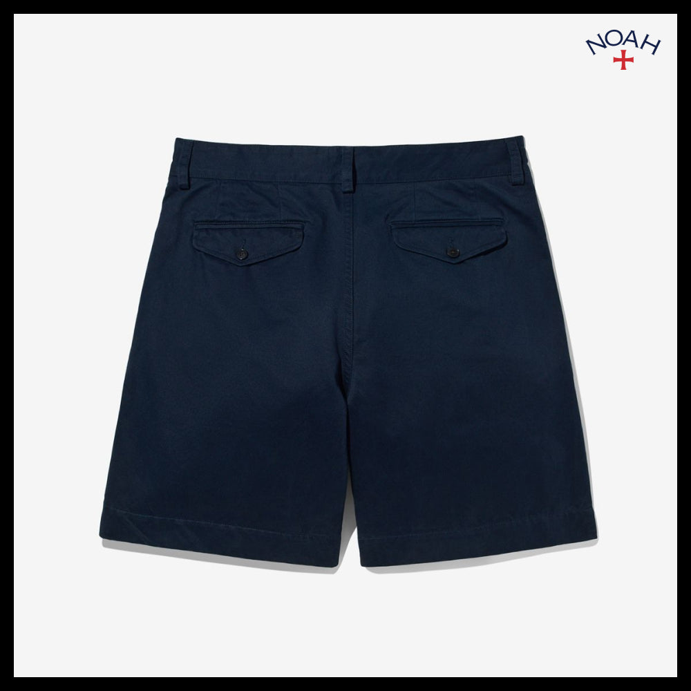 【Noah】Single pleat baggy shorts navy