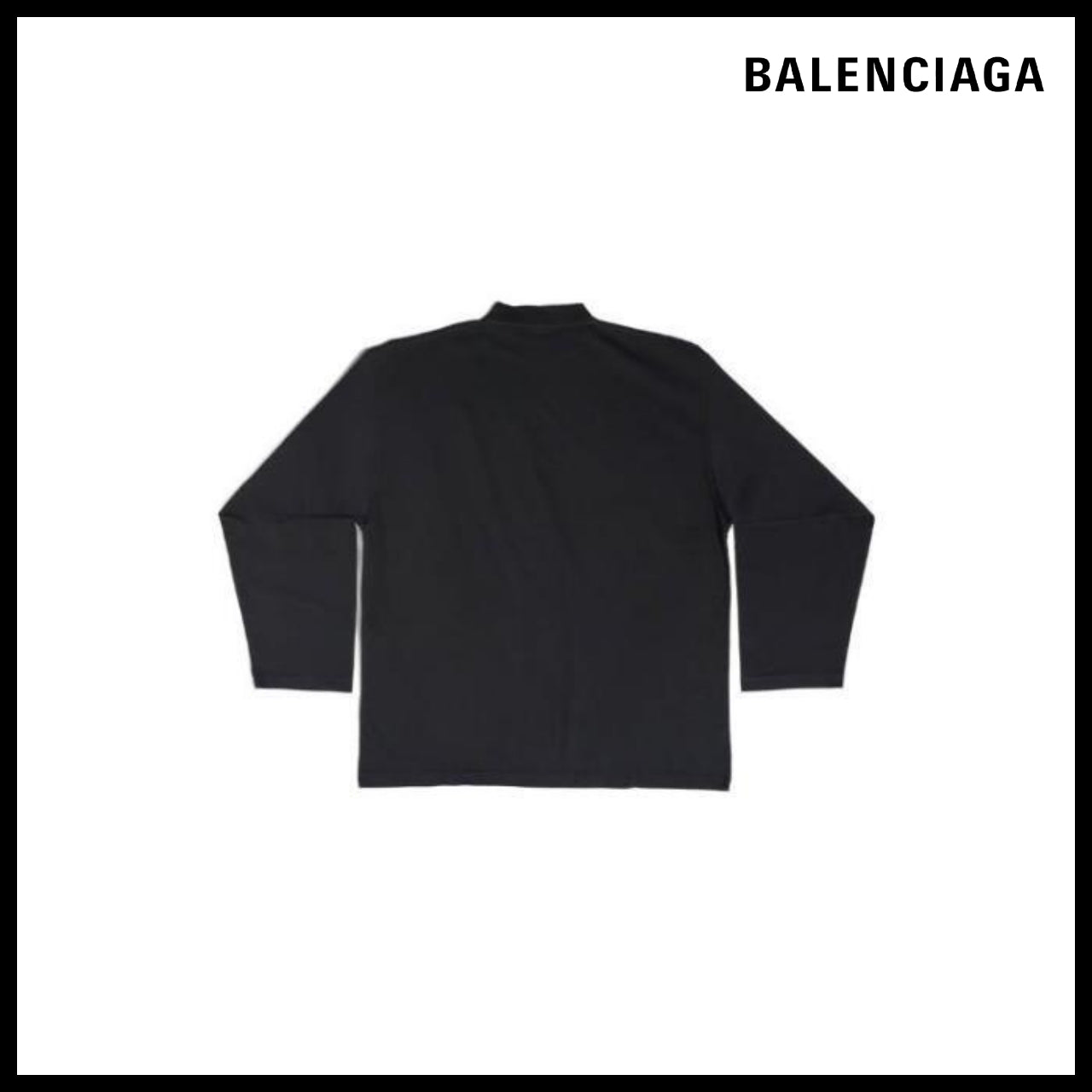 【BALENCIAGA】Cities Paris Long Sleeve T-Shirt Oversized