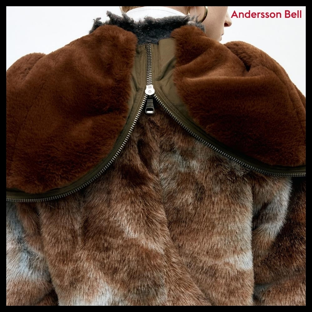 【ANDERSSON BELL】Vanessa Fur N2B Jacket Brown