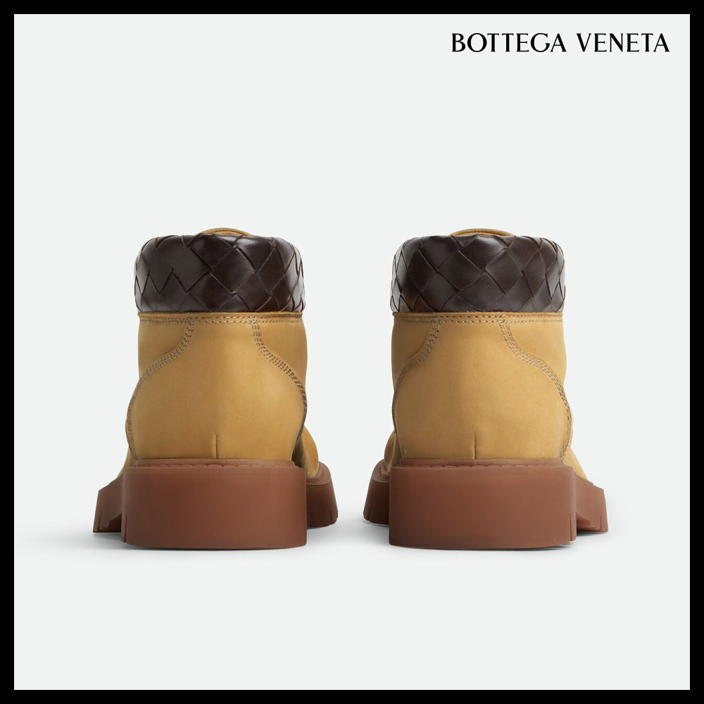 【韓国百貨店 BOTTEGA VENETA】Haddock Cropped Boots Ocher