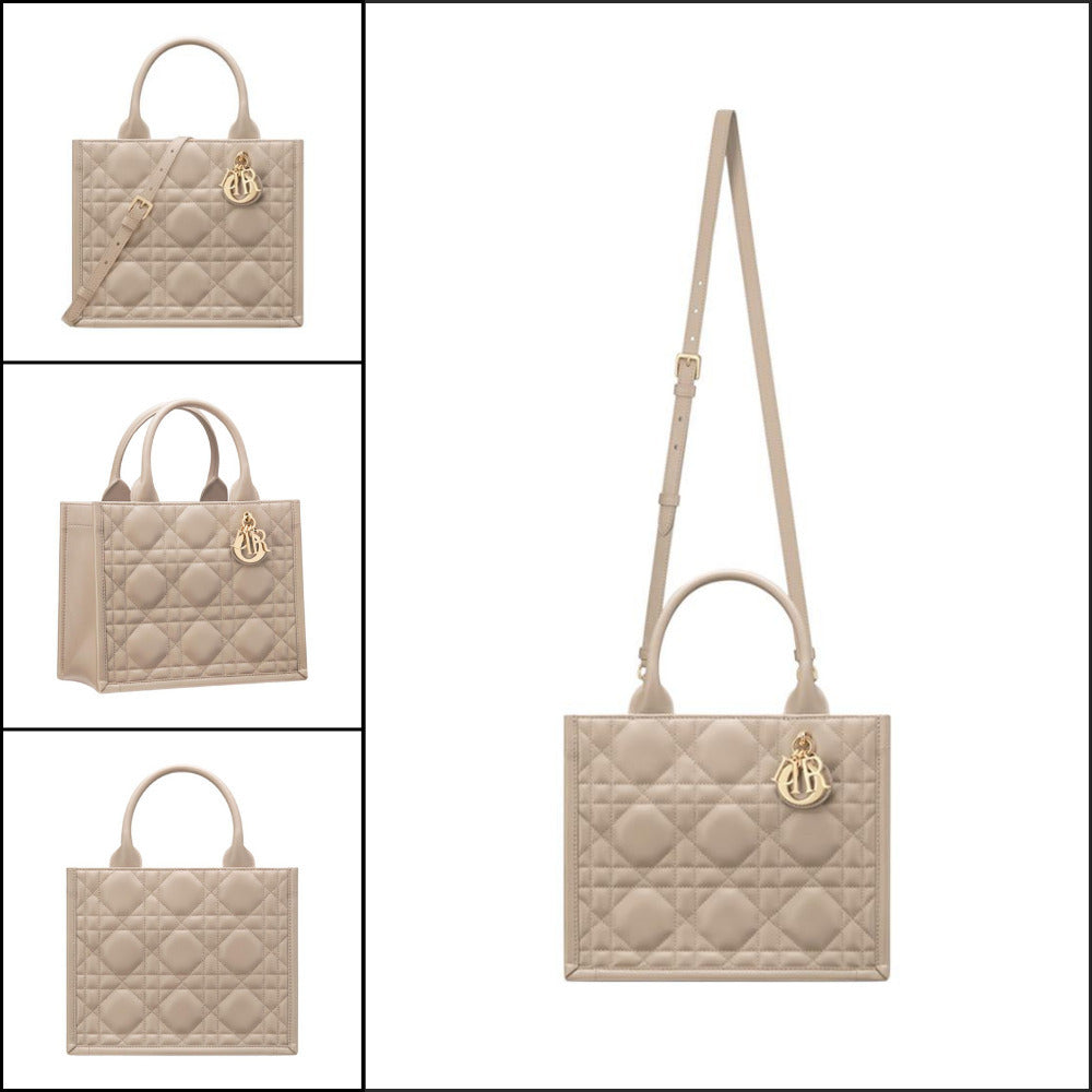 【Dior】Small Book Tote Powder Beige