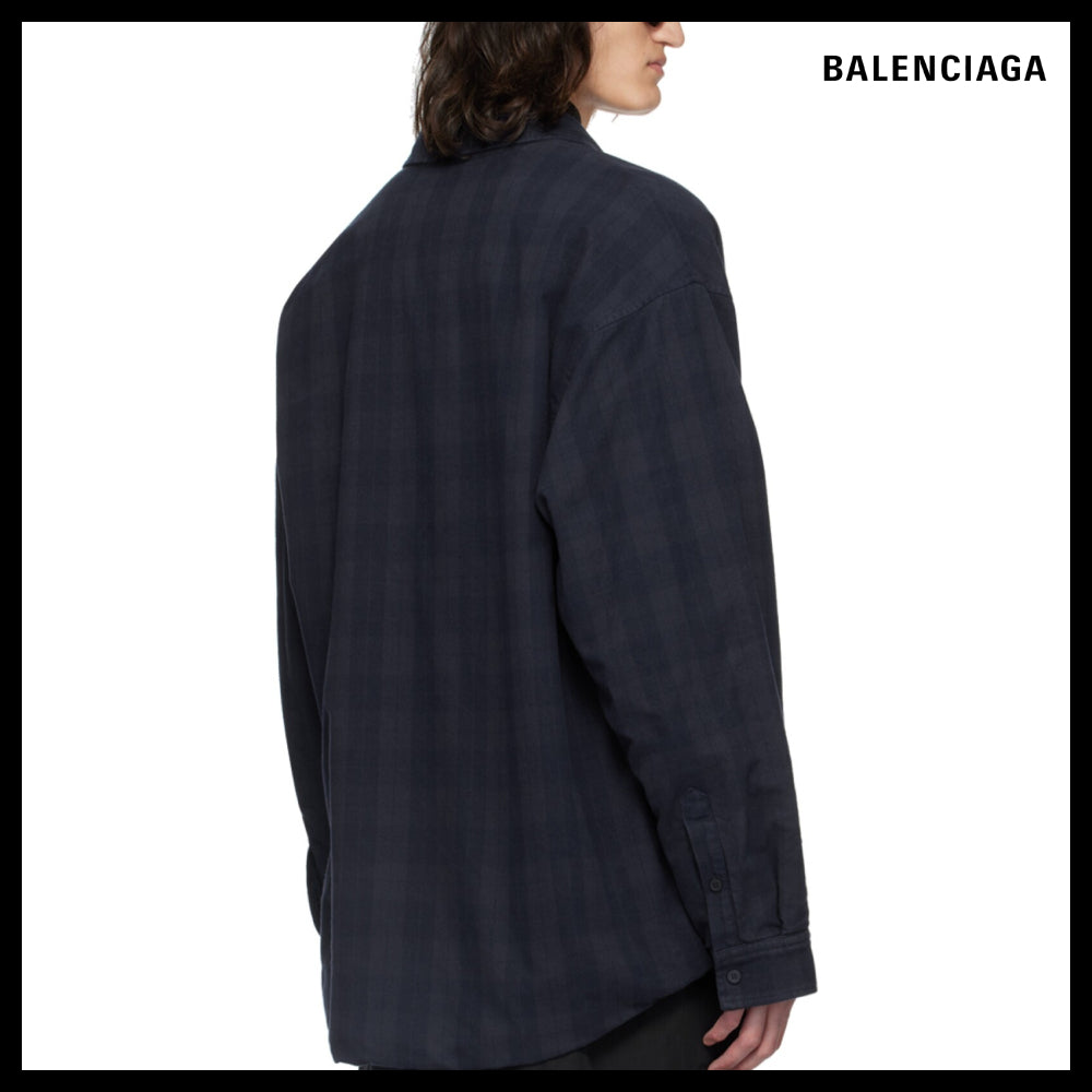 【BALENCIAGA】Lined Shirt Oversized