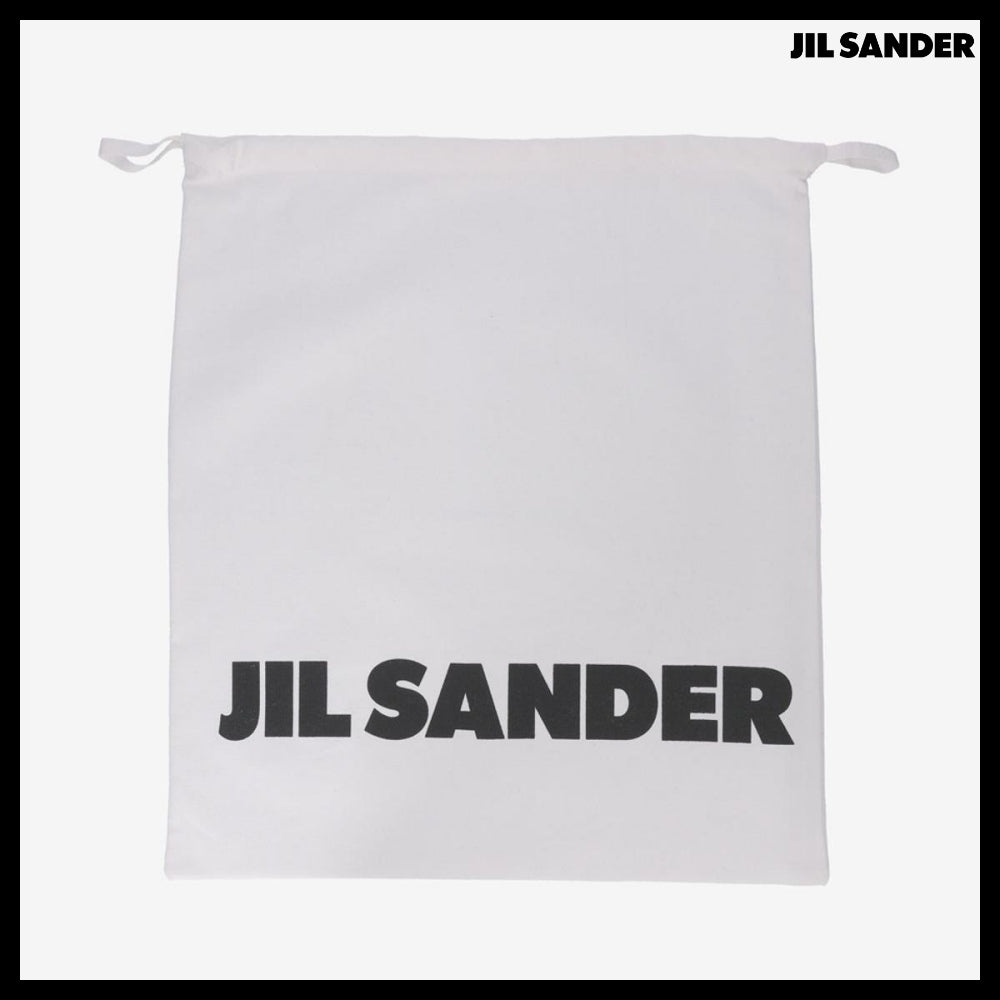 【Jil Sander】Zip-Up Chunky Leather Chelsea Boots Black