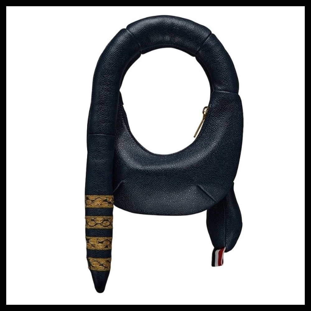 【Thom Browne】Lunar New Year Pebble Grain 4-Bar Snake Bag