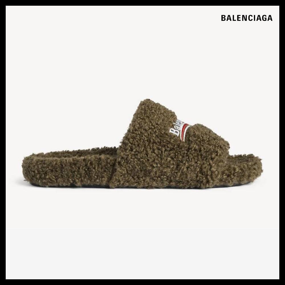 【BALENCIAGA】Furry Open Mule