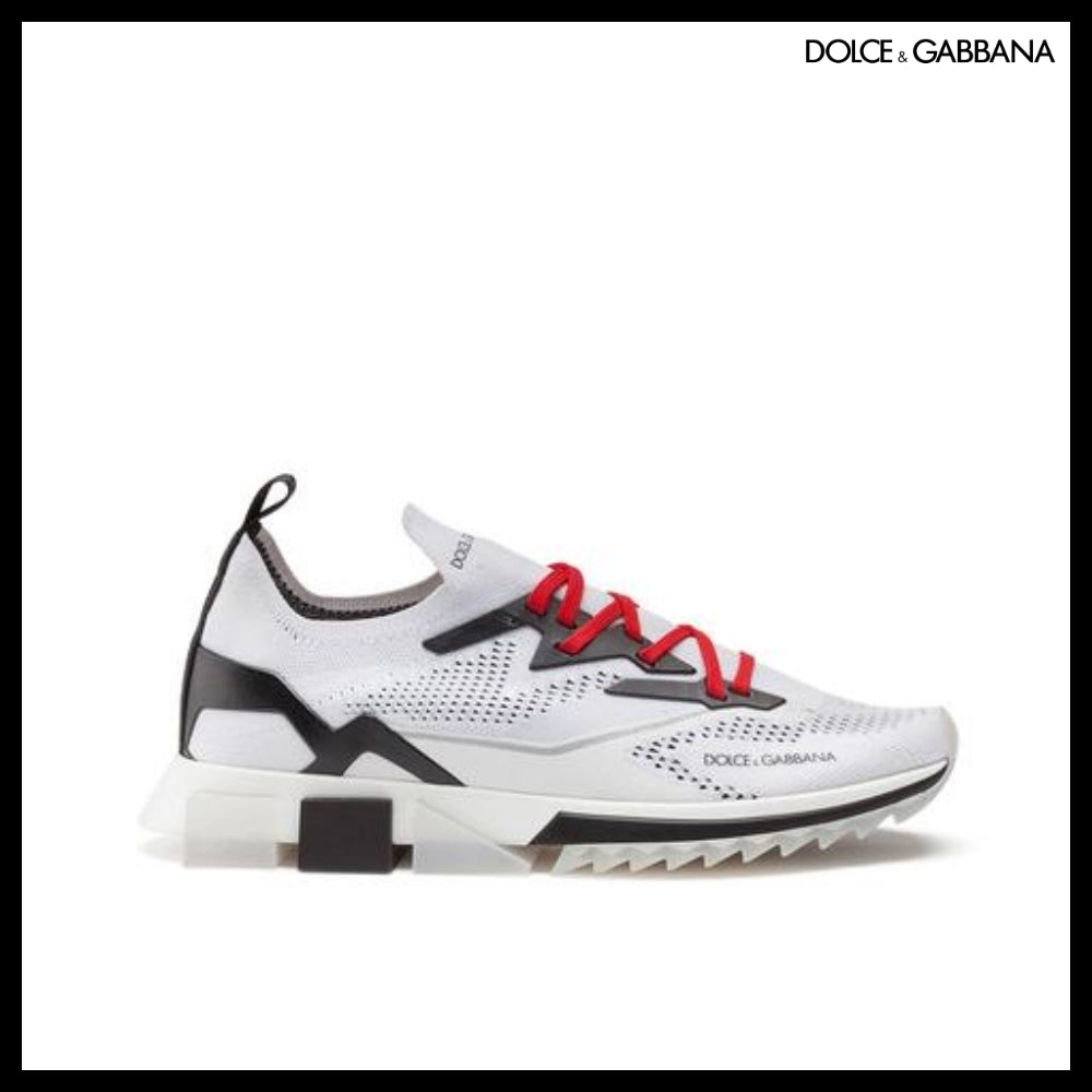 【Dolce & Gabbana】STRETCH MESH SORRENTO SNEAKERS WHITE