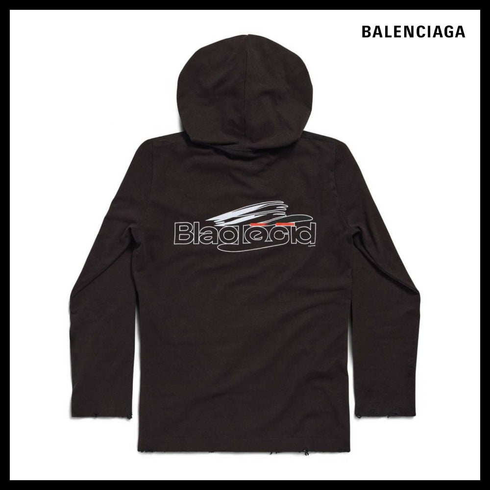 ★Balenciaga アウトレット セール ★ Long Sleeve Hoodie