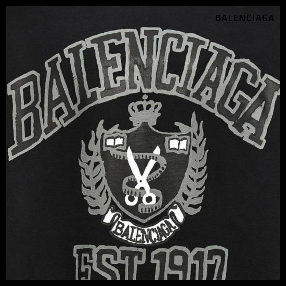 【BALENCIAGA】DIY College Medium Fit Hoodie
