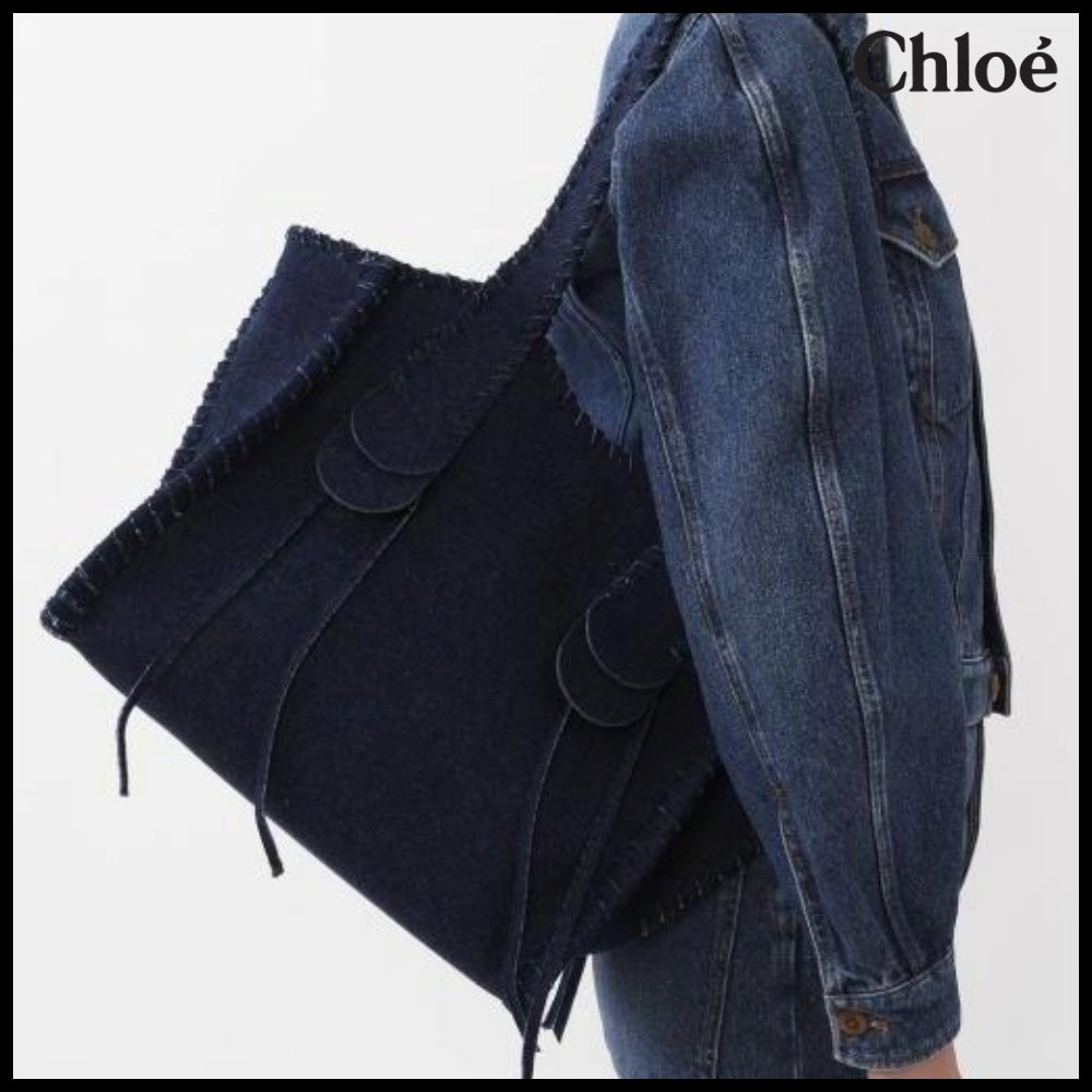 【Chloe】Mony Medium Tote Denim