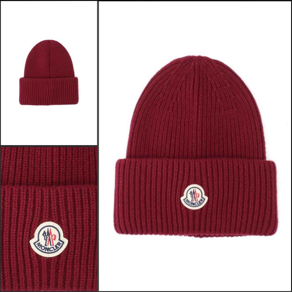 【MONCLER】Red Beanie