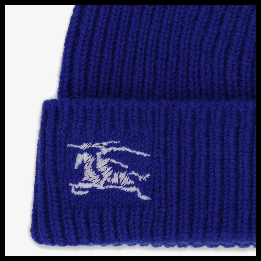 【Burberry】Ribbed Cashmere Beanie Night