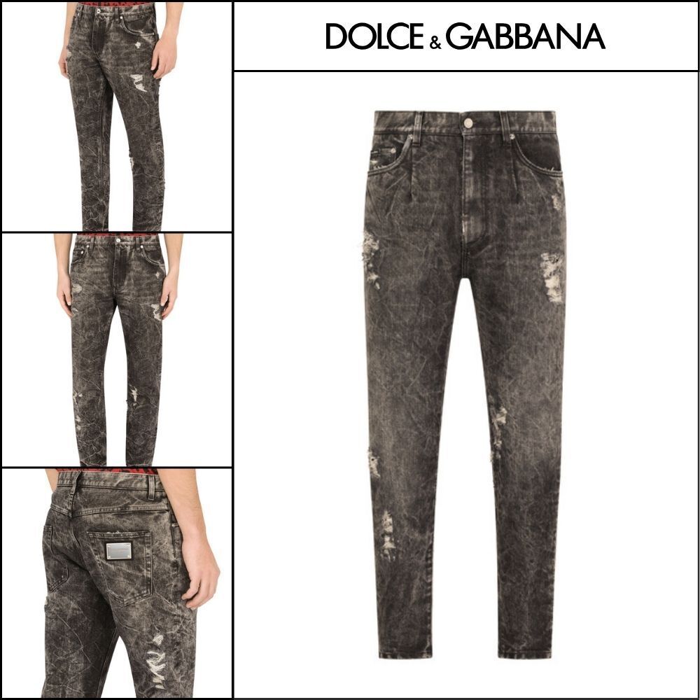 ★Dolce&Gabbanaアウトレット セール ★LOOSE GRAY WASH JEANS