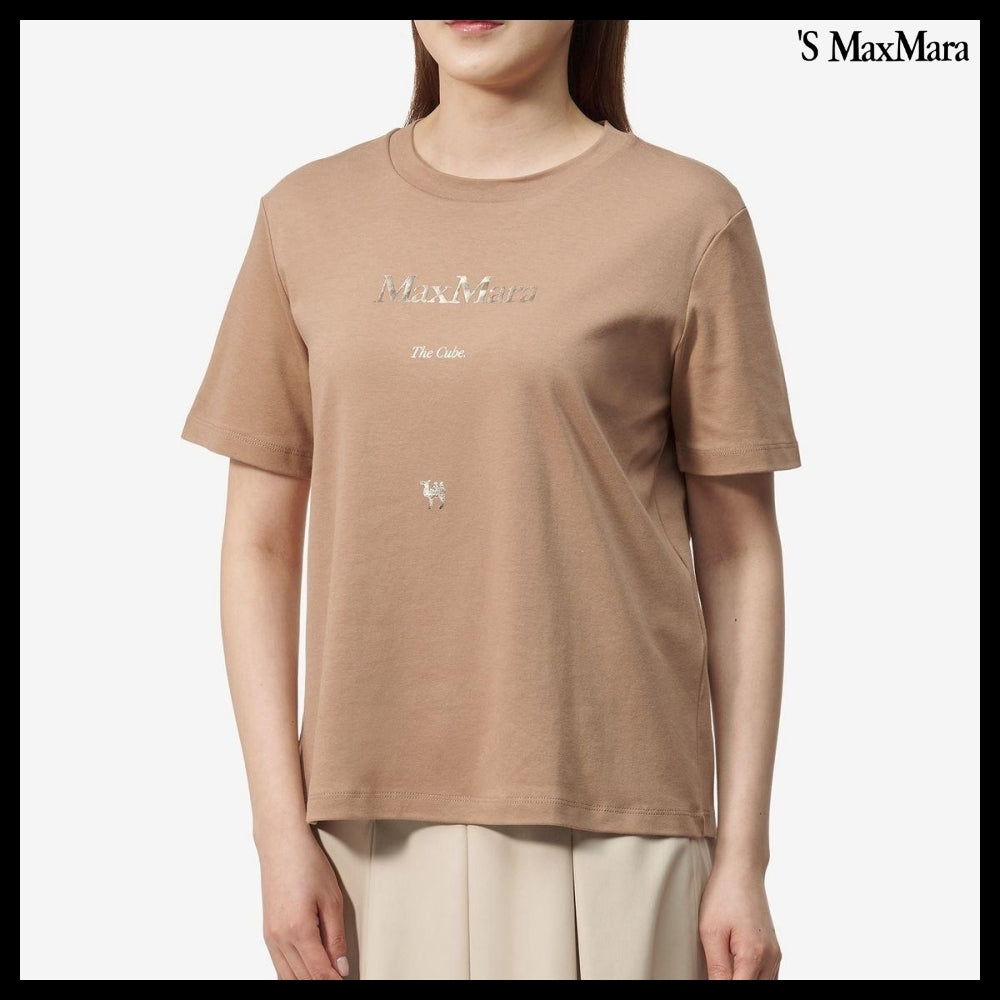 【S Max Mara】QUIETO 半袖 Tシャツ ブラウン
