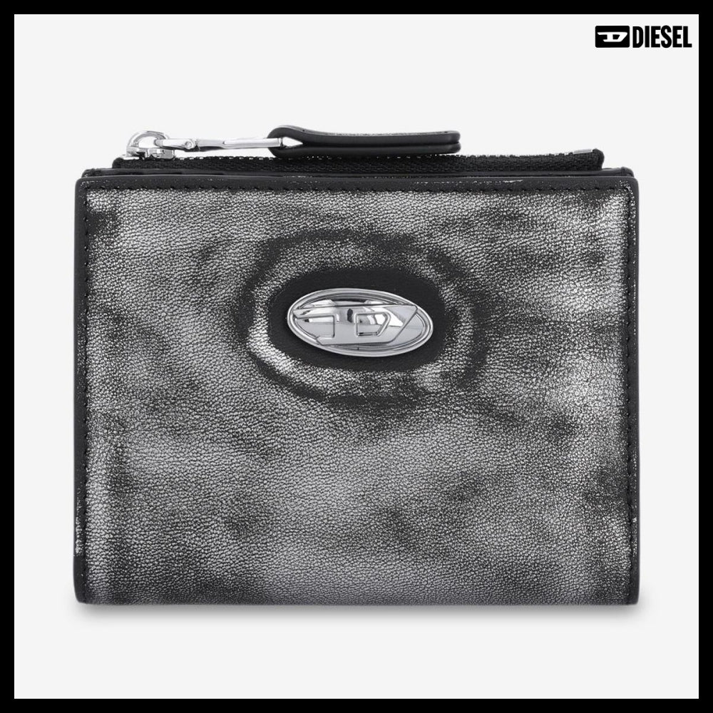 【DIESEL】Play Bifold II Wallet Black Silver
