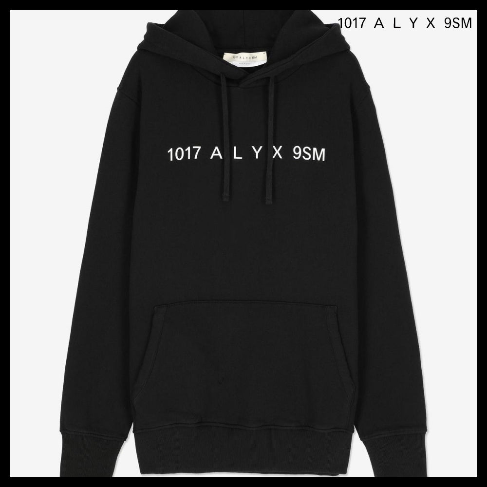 【ALYX】フロント ロゴ フーディー ブラック