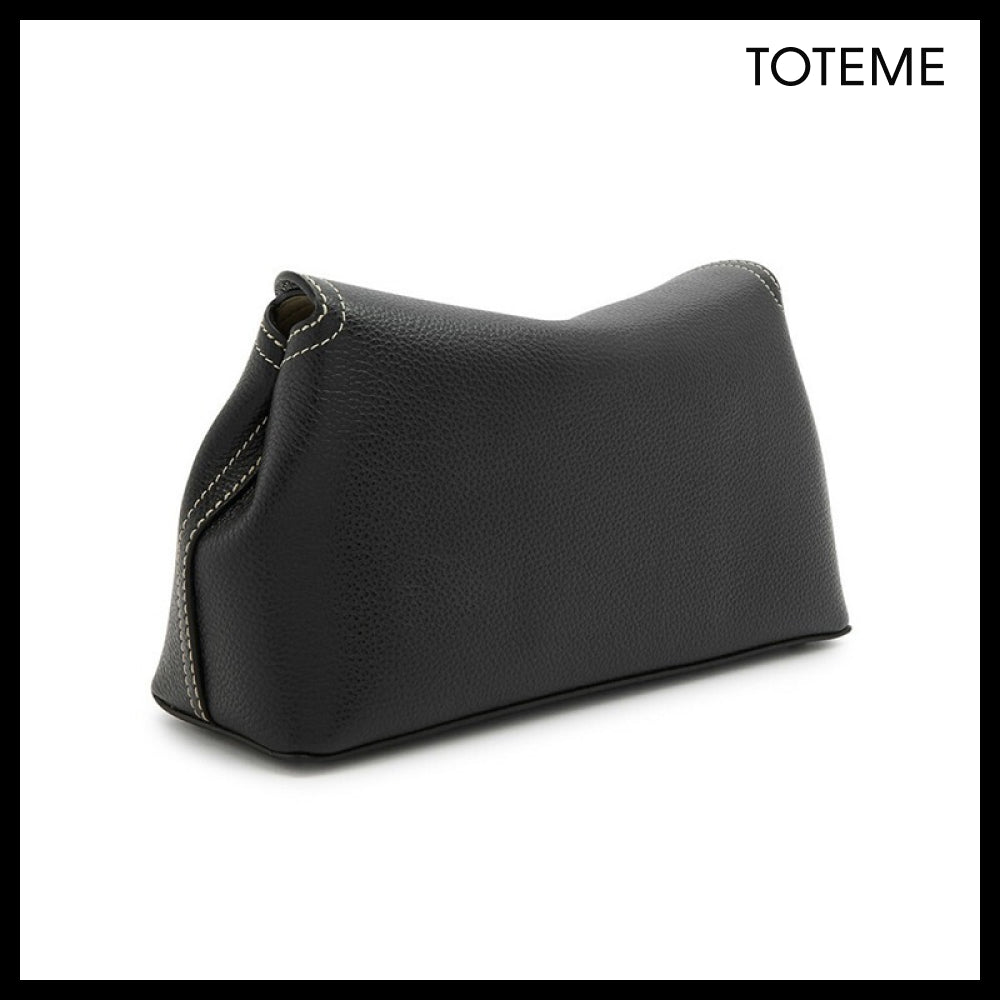 ◆TOTEME◆T-LOCK CLUTCH BLACK GRAIN
