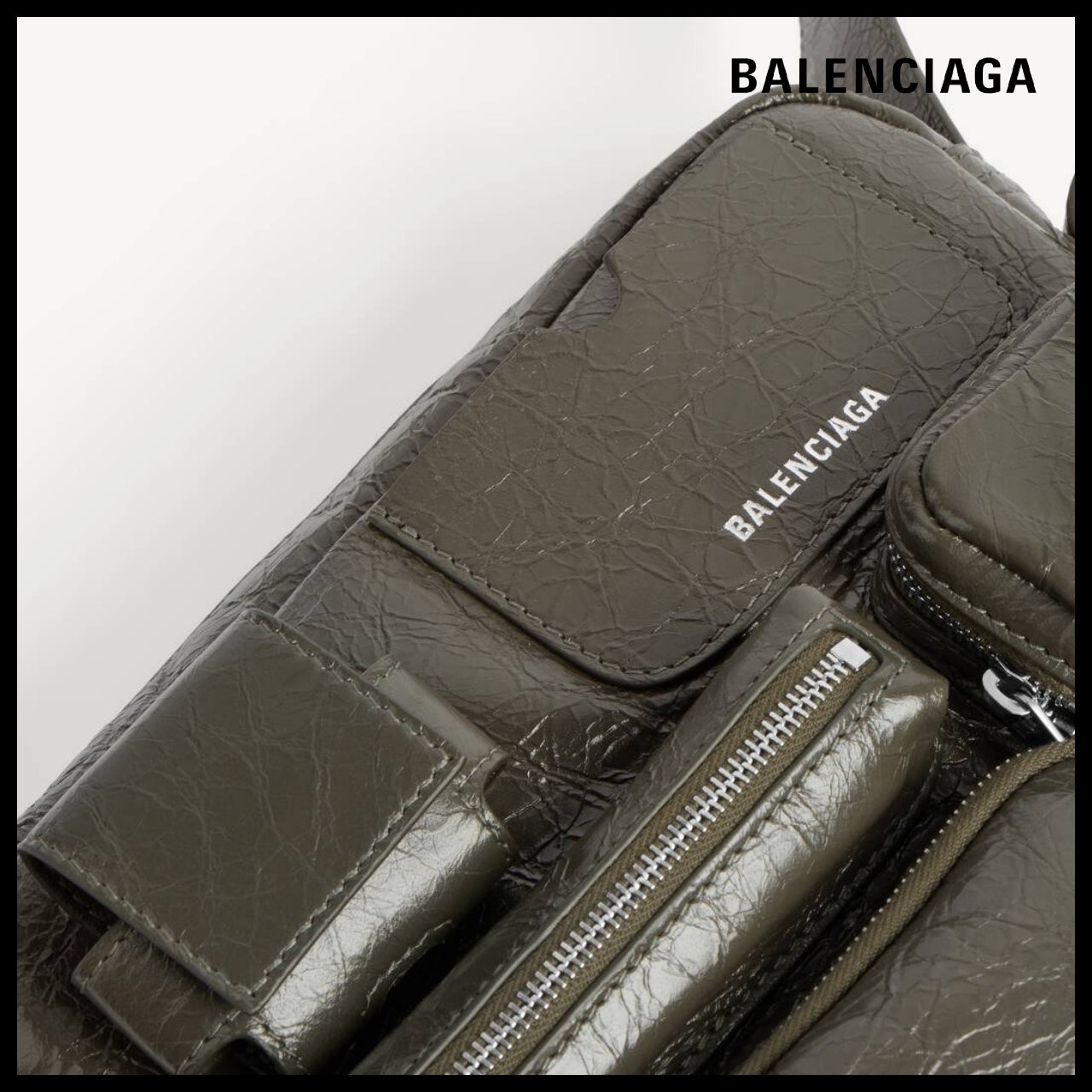 【BALENCIAGA】Superbusy Camera Bag White Multicolor