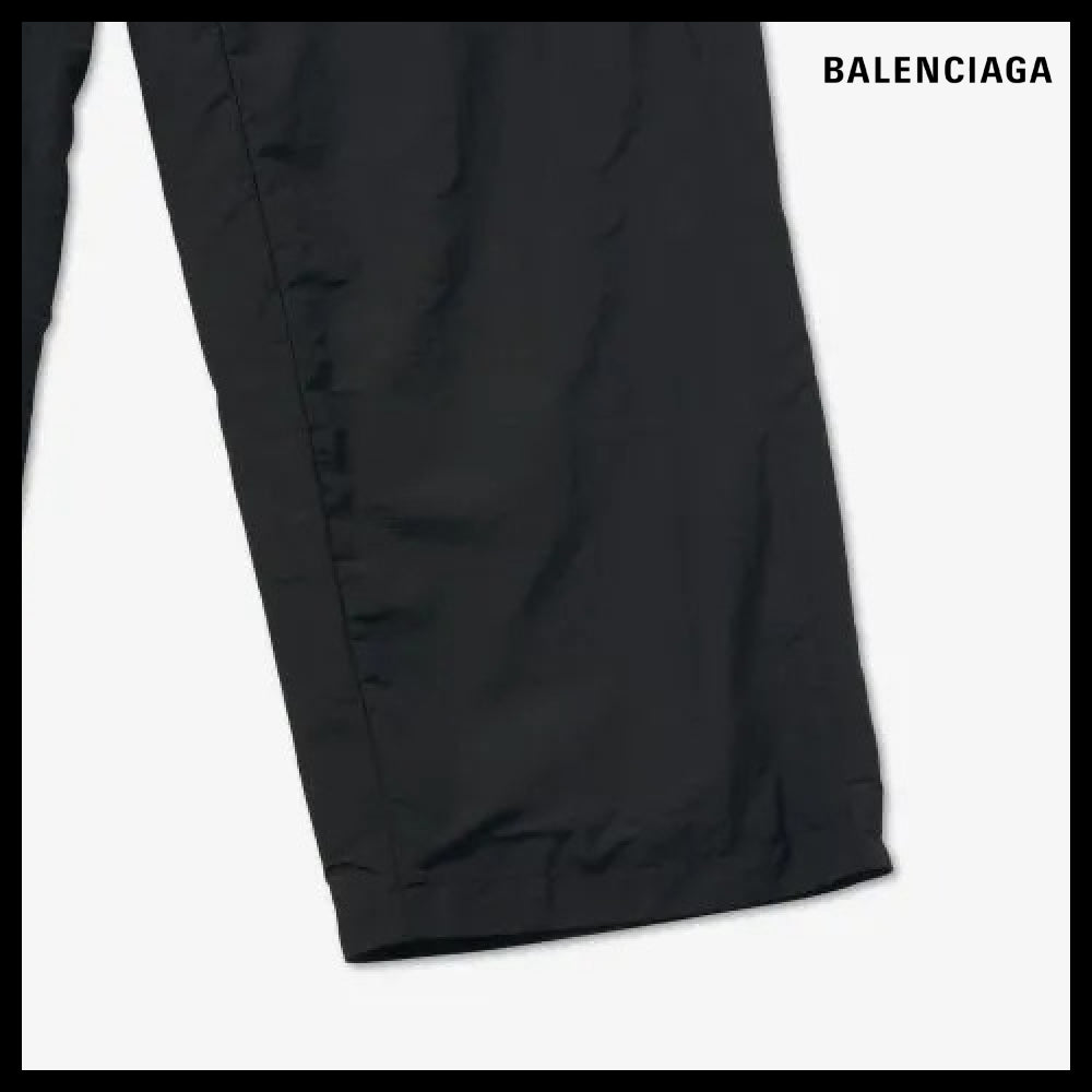 【BALENCIAGA】Logo Detail Nylon Track Pants Black