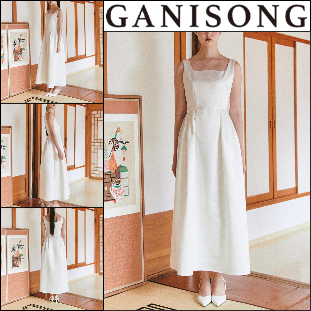 【GANISONG】Bridal Audrey Lady Dress White