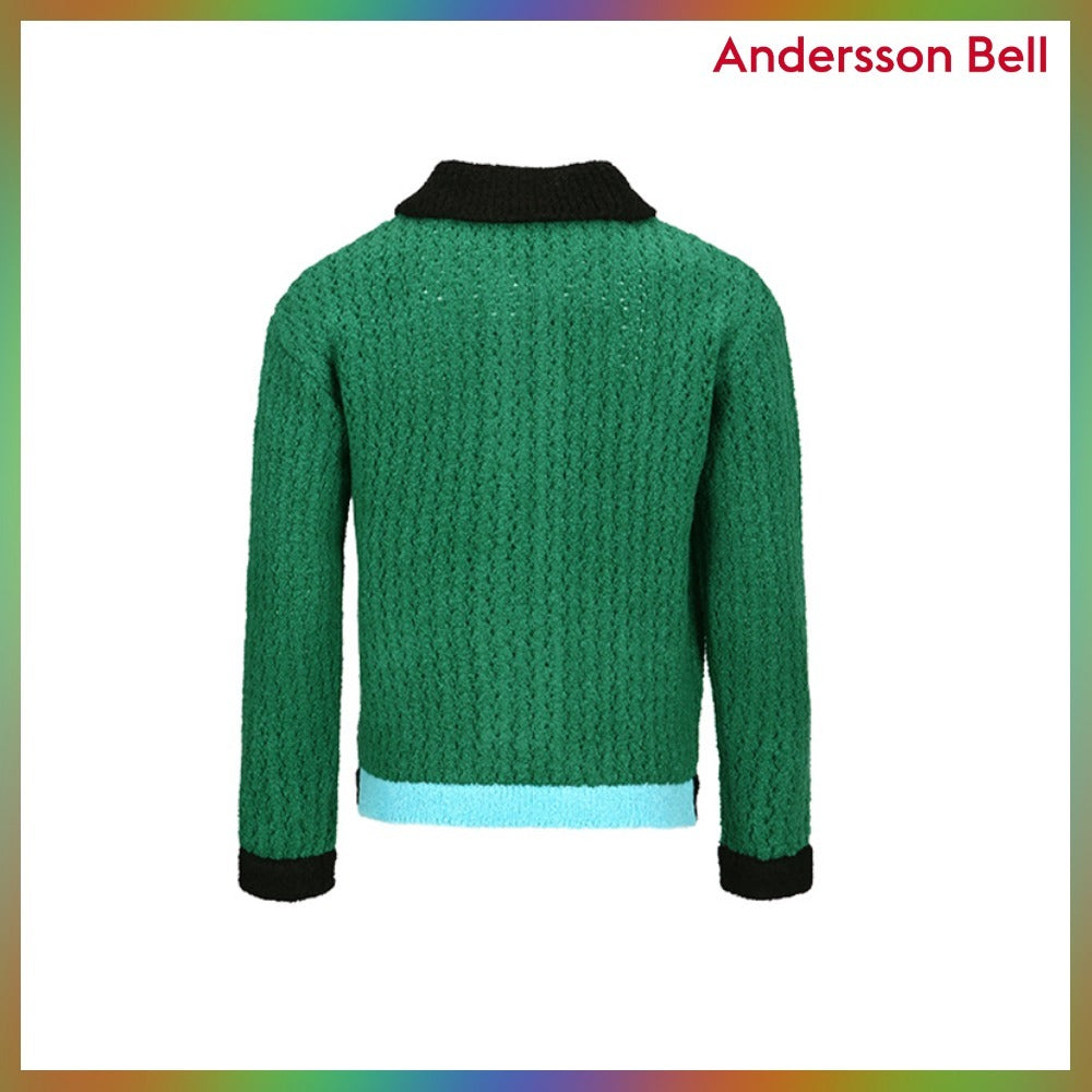【ANDERSSON BELL】エラス・カラーブロックカーディガン 2COLORS