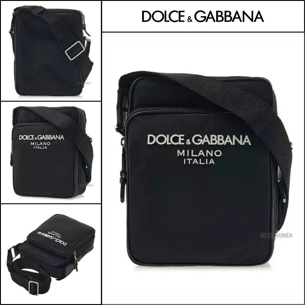 【DOLCE & GABBANA】Unisex Logo Print Crossbody Bag