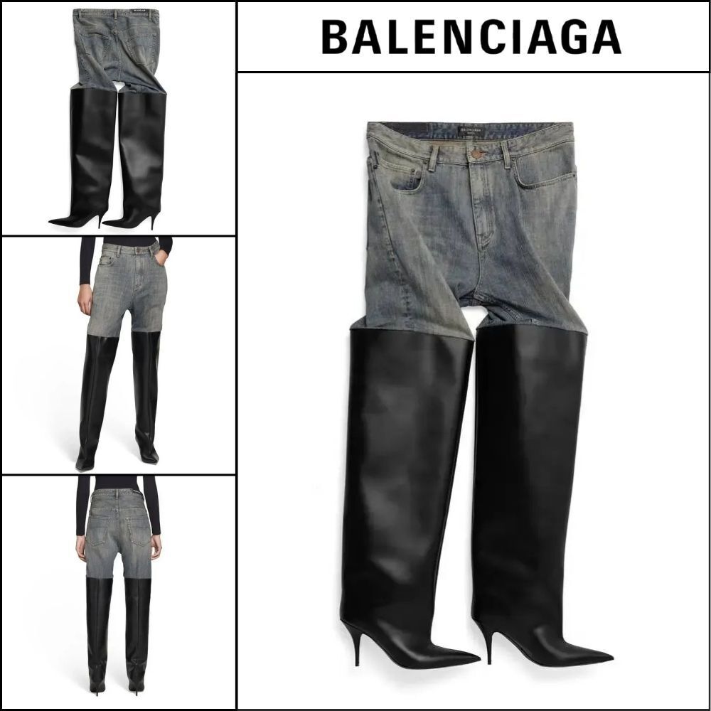 【BALENCIAGA】Waders Pantashoes In Blue