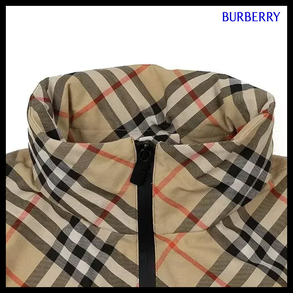 【Burberry】Check Hooded Women’s Jacket