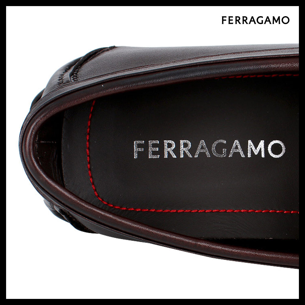 【FERRAGAMO】 Gancini Driving Loafers 0774653