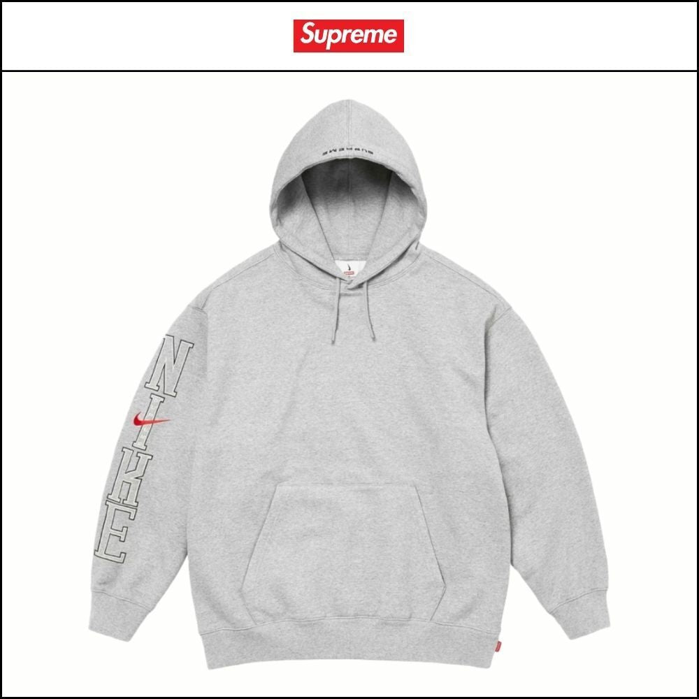 【100%正規品保証 Supreme×Nike】パーカー ヘザーグレー