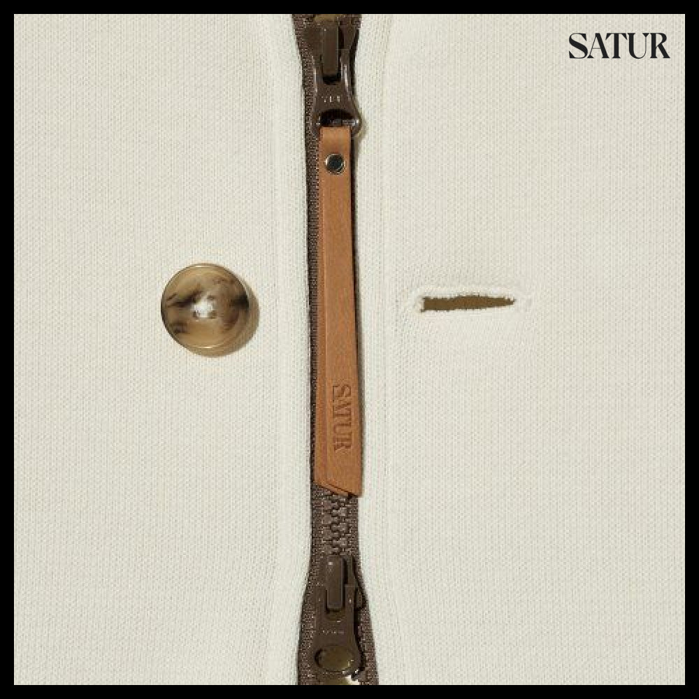【SATUR】Roturn All Day Track Zip-Up Jacket Resort Cream