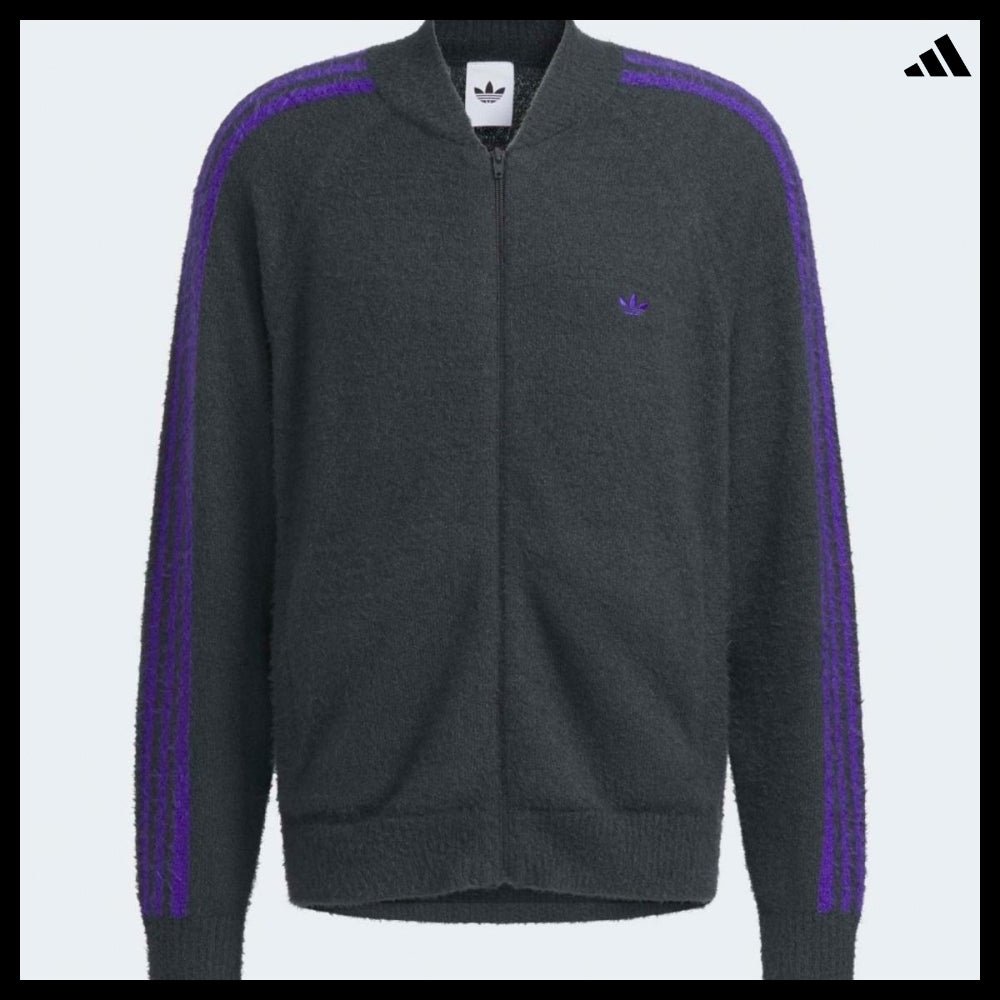 【ADIDAS】Knit Superstar Dark Gray Track Top Track Jacket