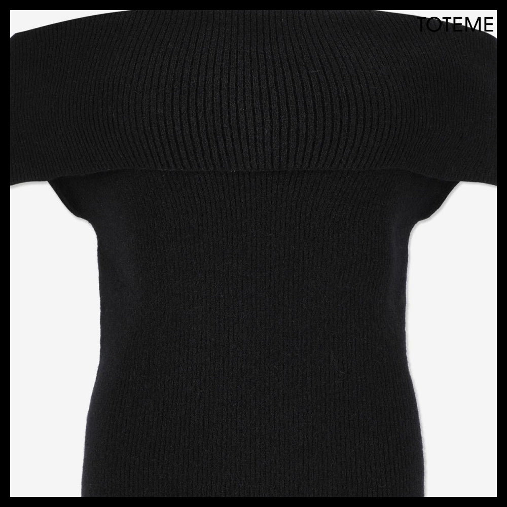 【Totême】Ribbed Sleeveless Knit Black