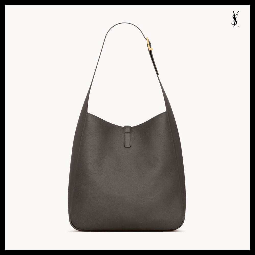 【Saint Laurent】Grained Leather Soft LE 5 A 7 Large Bag