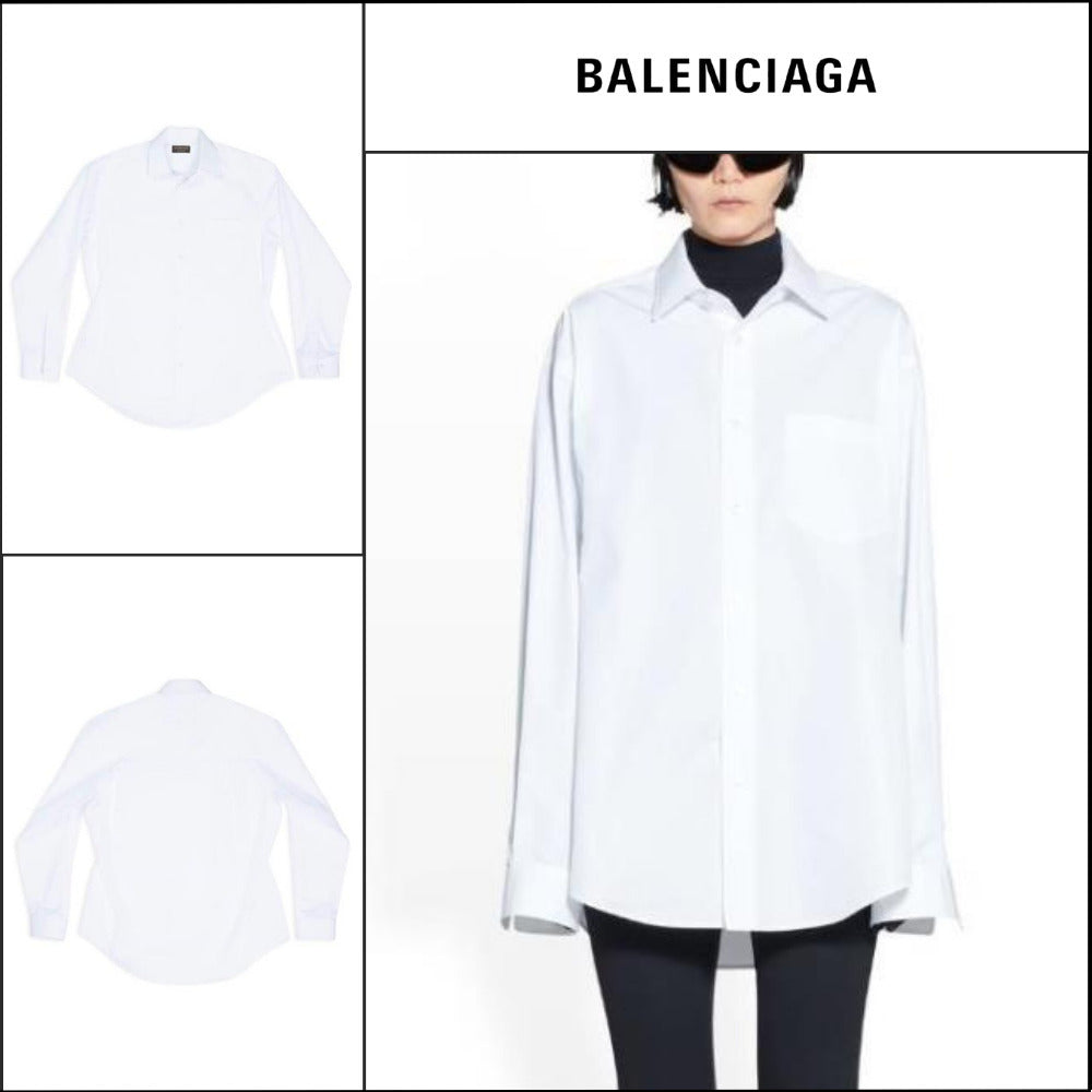 【BALENCIAGA】Hourglass Shirt White
