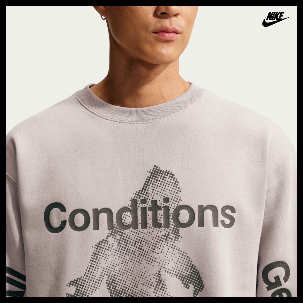 【NIKE】 Tuff Fleece Therma-Fit Pullover Crewneck Sweatshirt