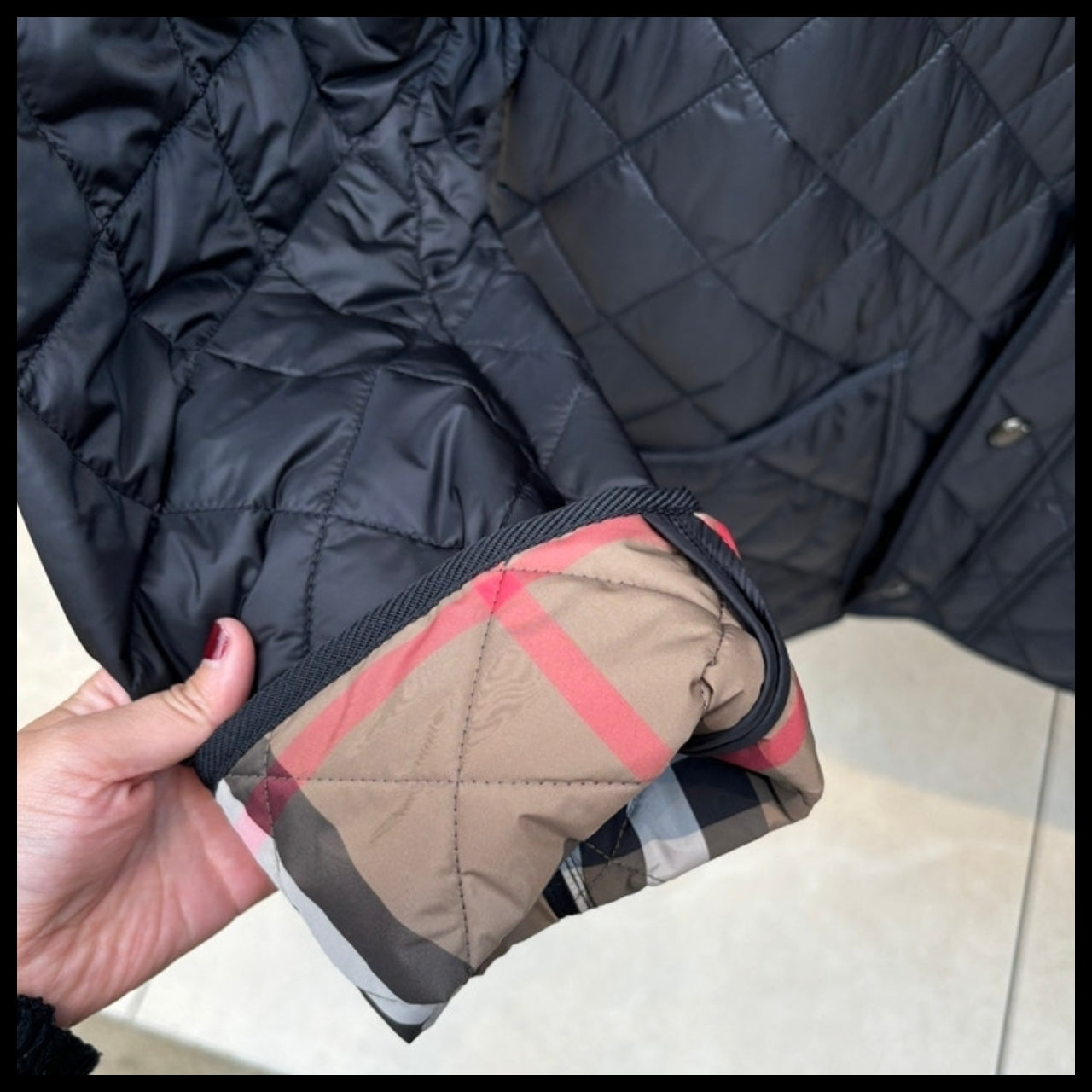 【BURBERRY】Willowbrook Quilted Jacket Black