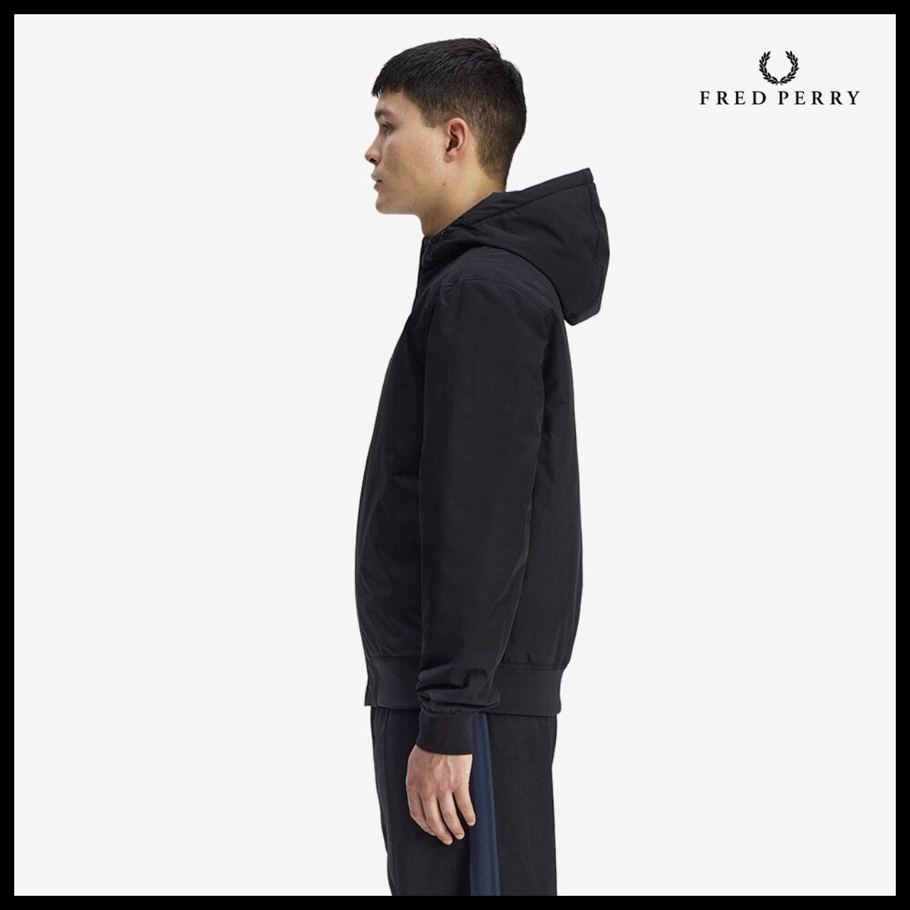 【FRED PERRY】Hooded Branded Jacket 2 Colors