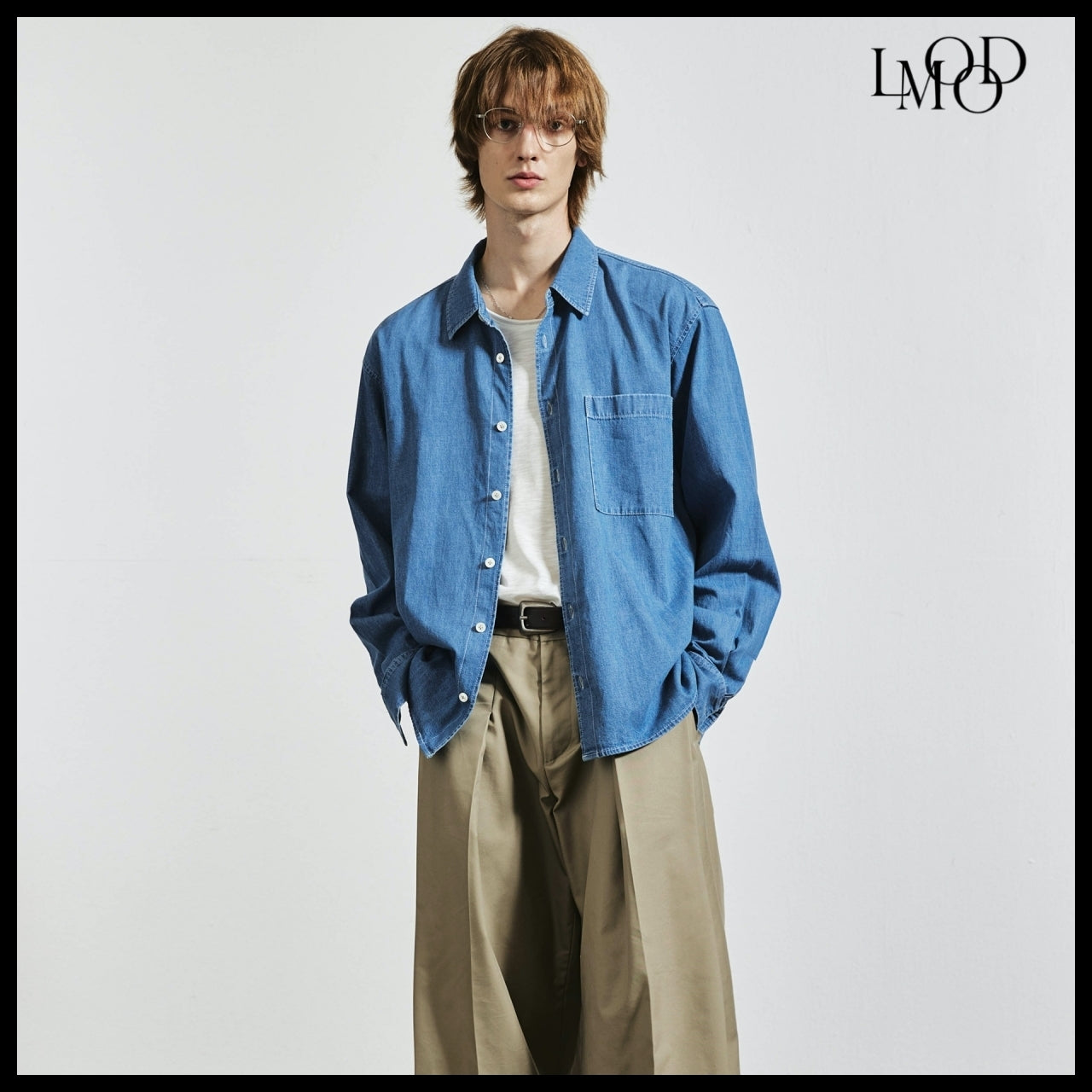 【LMOOD】TIMELESS DENIM SHIRT SALT BLUE