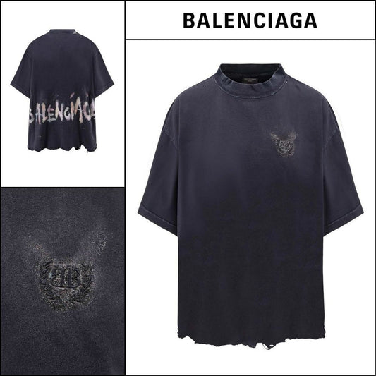 【BALENCIAGA】Balenciaga Nail Polish Cropped T-Shirt