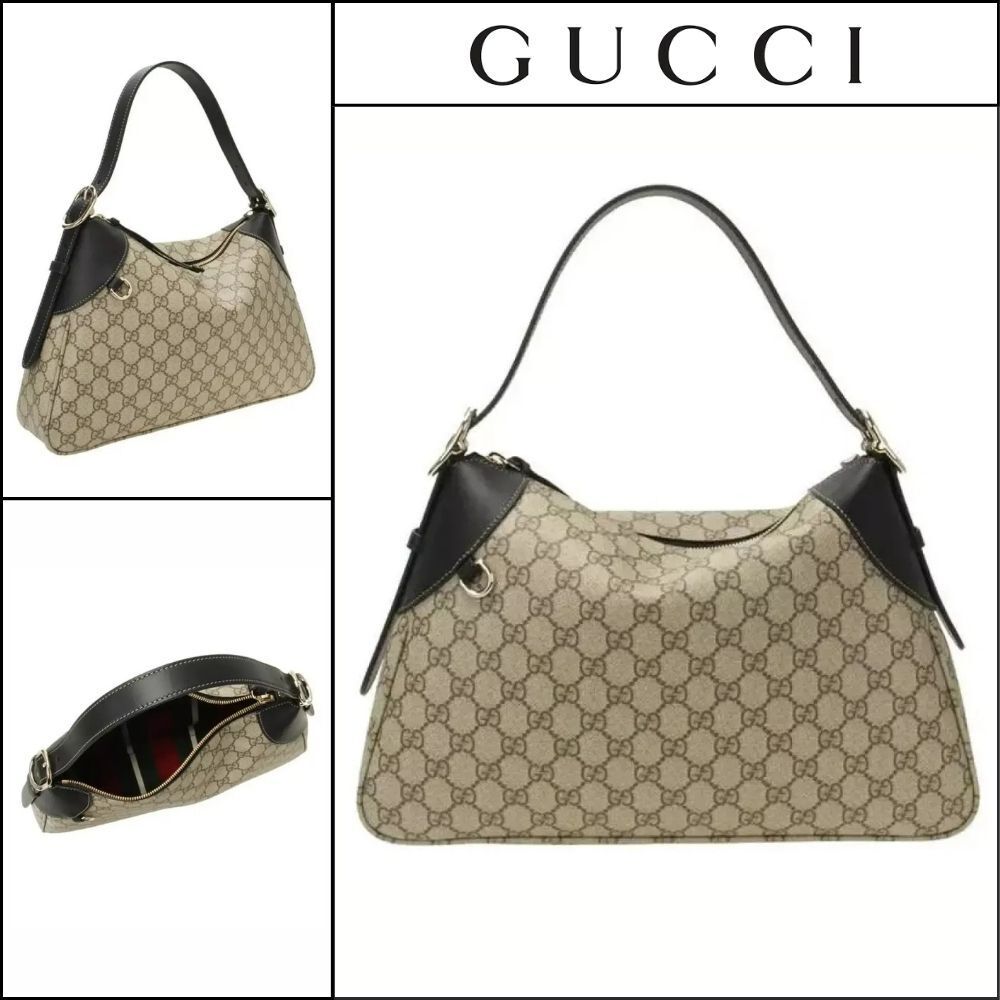 【GUCCI】GG Emblem Large Shoulder Bag GG shoulder