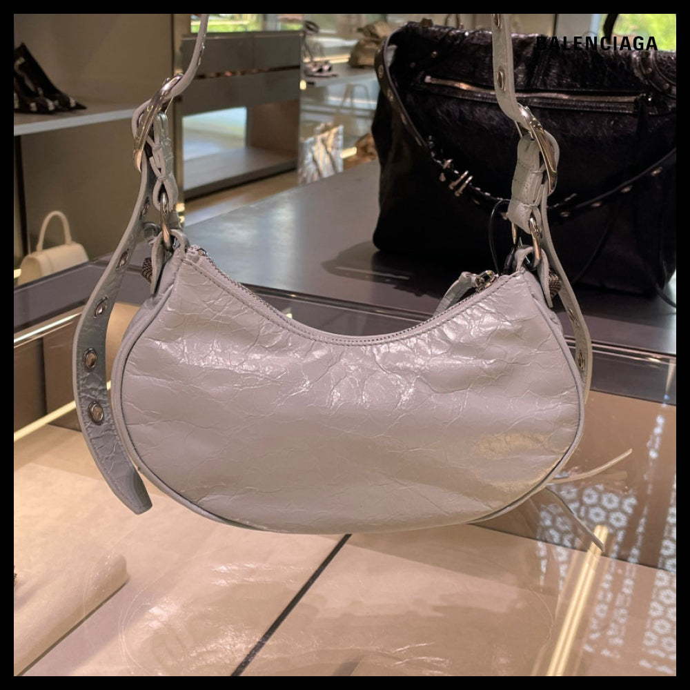 【BALENCIAGA】Le Cagole XS Shoulder Bag Aqua