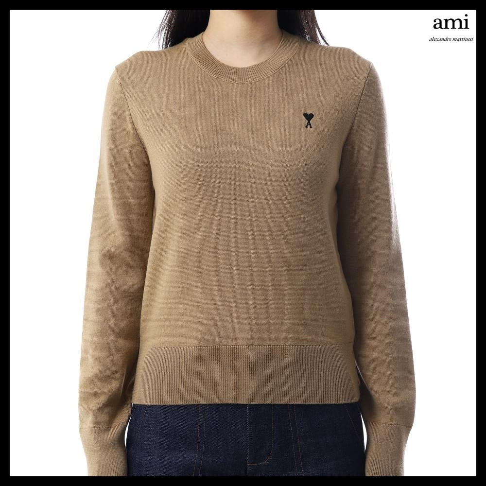 【AMI】Wool Ami de Coeur Crewneck Sweater