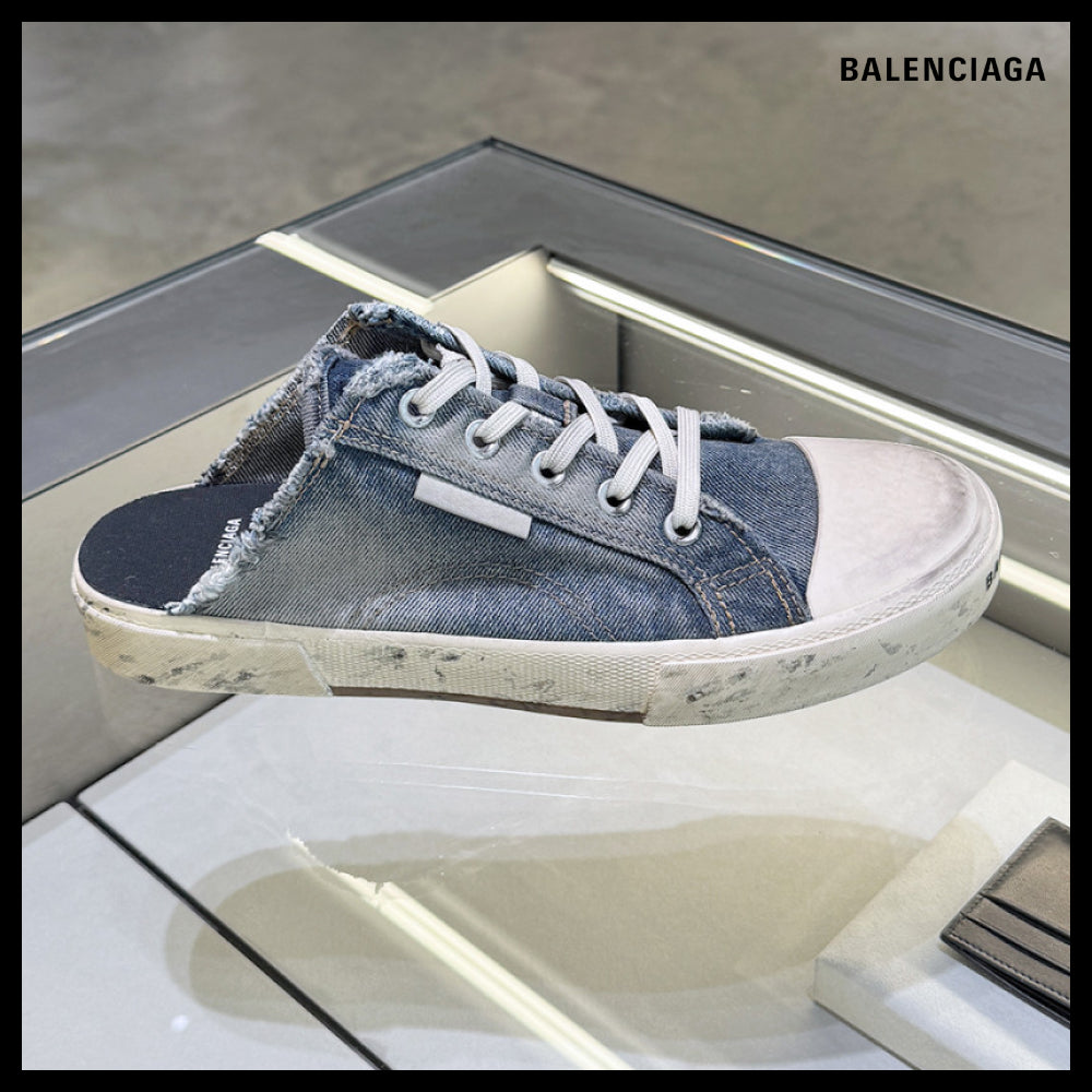 ★BALENCIAGAアウトレット セール ★Denim Paris Mule Sneakers