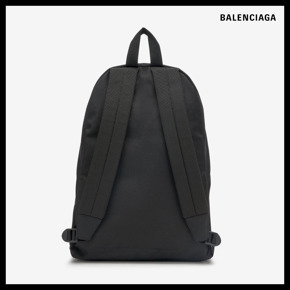 【BALENCIAGA】Logo Embroidered Explorer Backpack Black