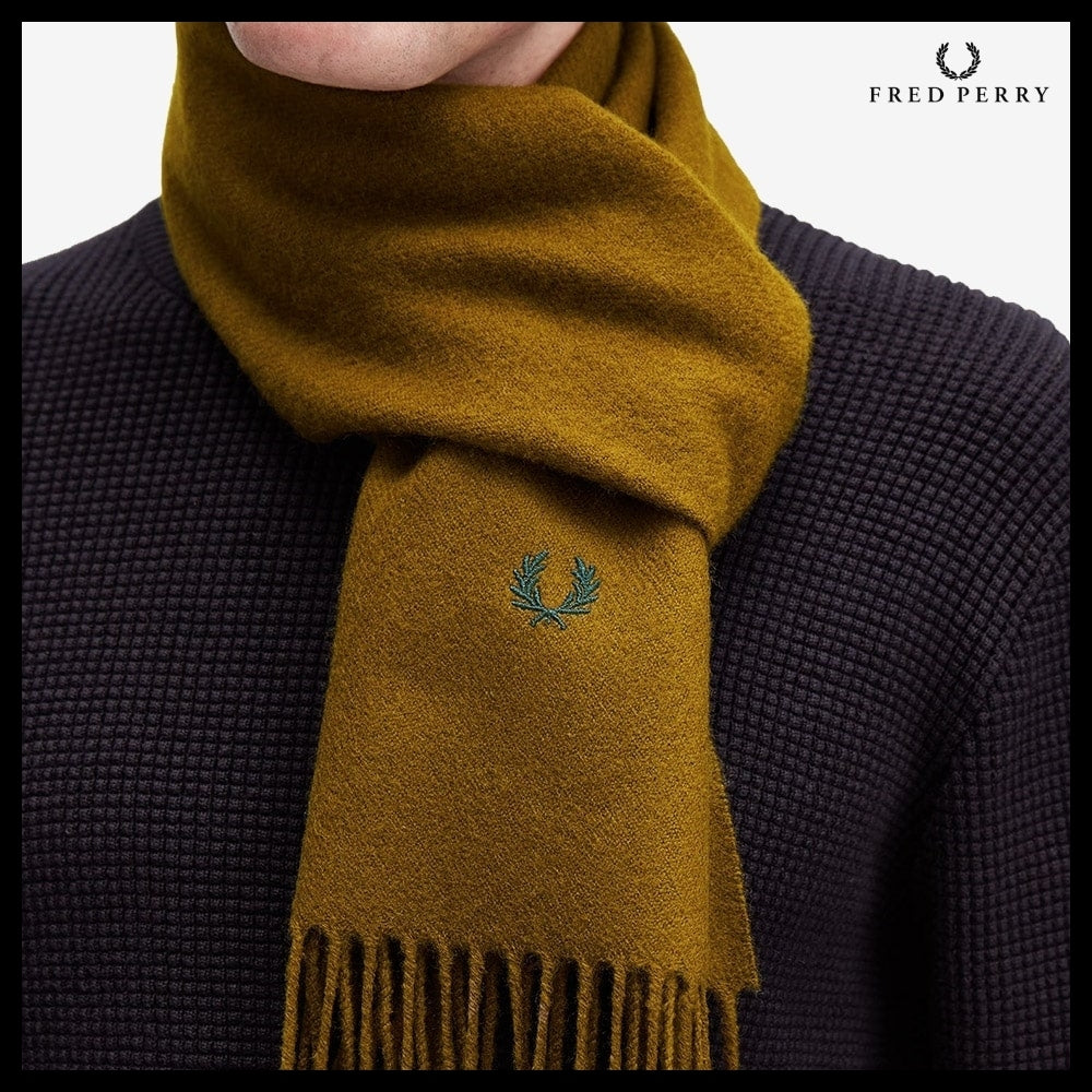 【FRED PERRY】Lambswool Scarf 4 Colors