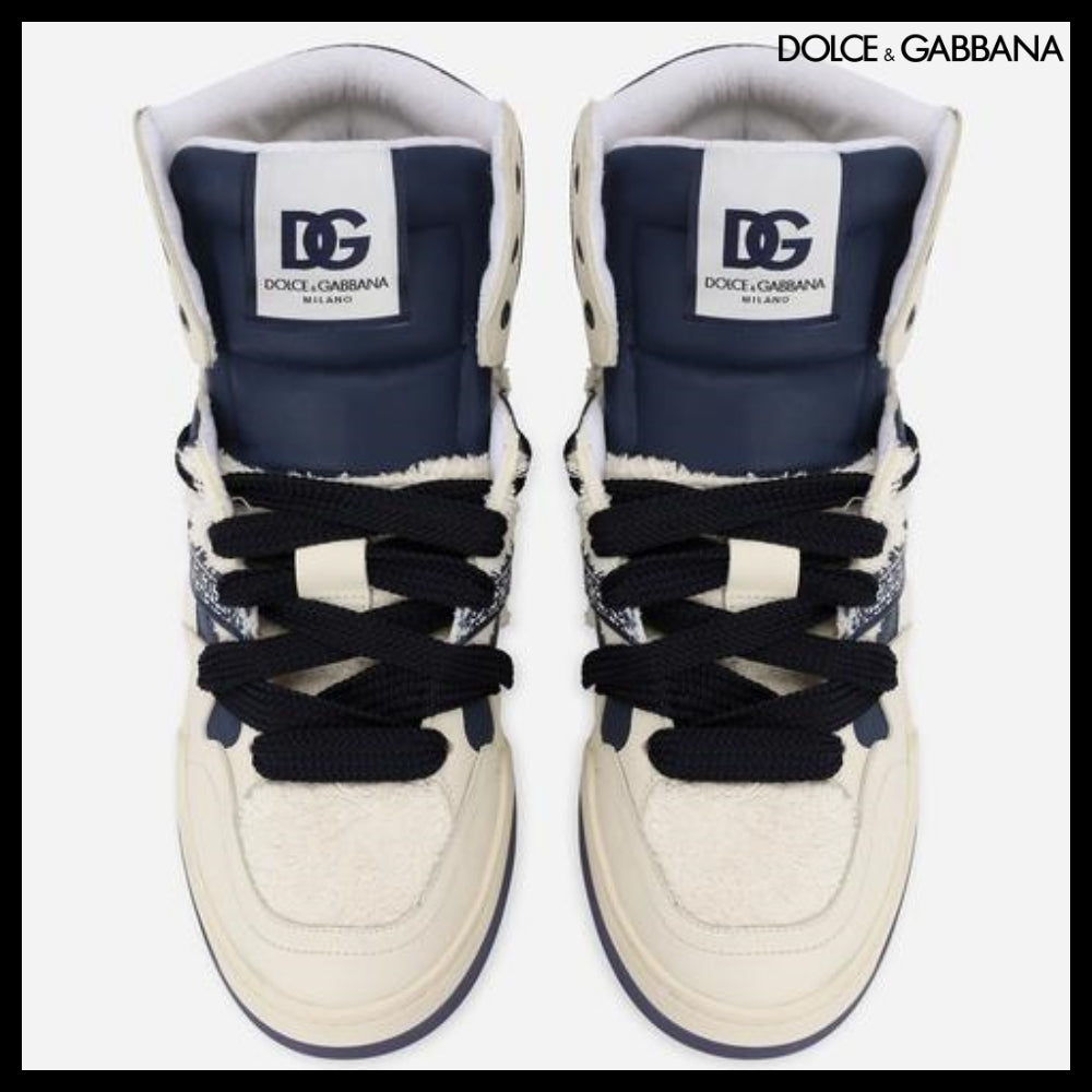 【Dolce & Gabbana】NEW ROMA HIGH-TOP SNEAKERS IN MIXED