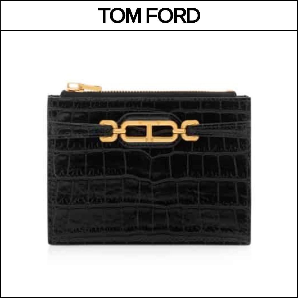 【TOM FORD】Leather Zipped Card Holder S0476 LCL395X 1N001