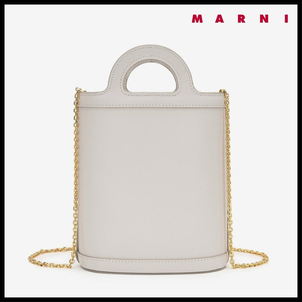 【MARNI】 マルニ バッグ NANO CHAIN BUCKET BAG ICE