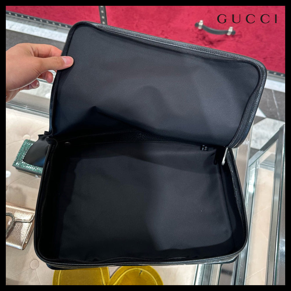 【GUCCI 】GG Off The Grid Nylon Medium Travel Bag BLACK